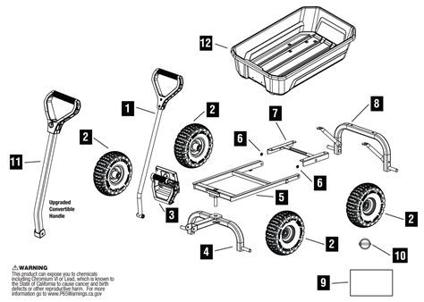 gorilla steel cart parts diagram